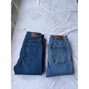 MADEWELL WOMEN'S DISTRESSED JEANS BUNDLE LOT OF TWO